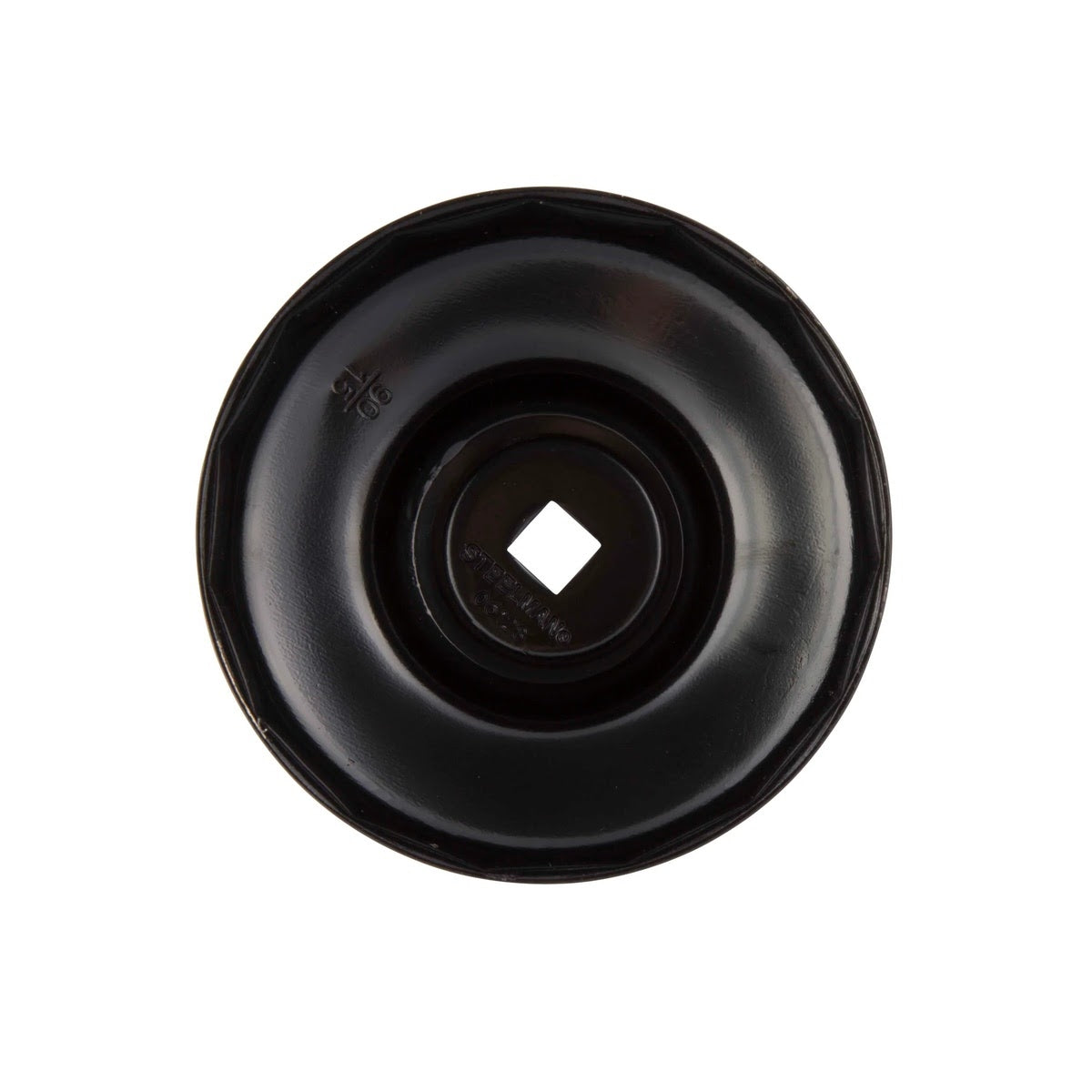 Steelman Pro 06128 90 mm x 15 Flute Oil Filter Cap Wrench with 3/8 in. Drive Low Profile Design - 2