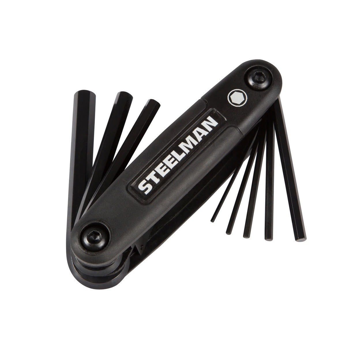 Steelman Pro 41928 Folding Hex Key Wrench Tool Set SAE Metric Torx Chamfered Ends Rubberized Grip 4.25 in. x 2.50 in. x 1.50 in. (3 Piece Set) - 5