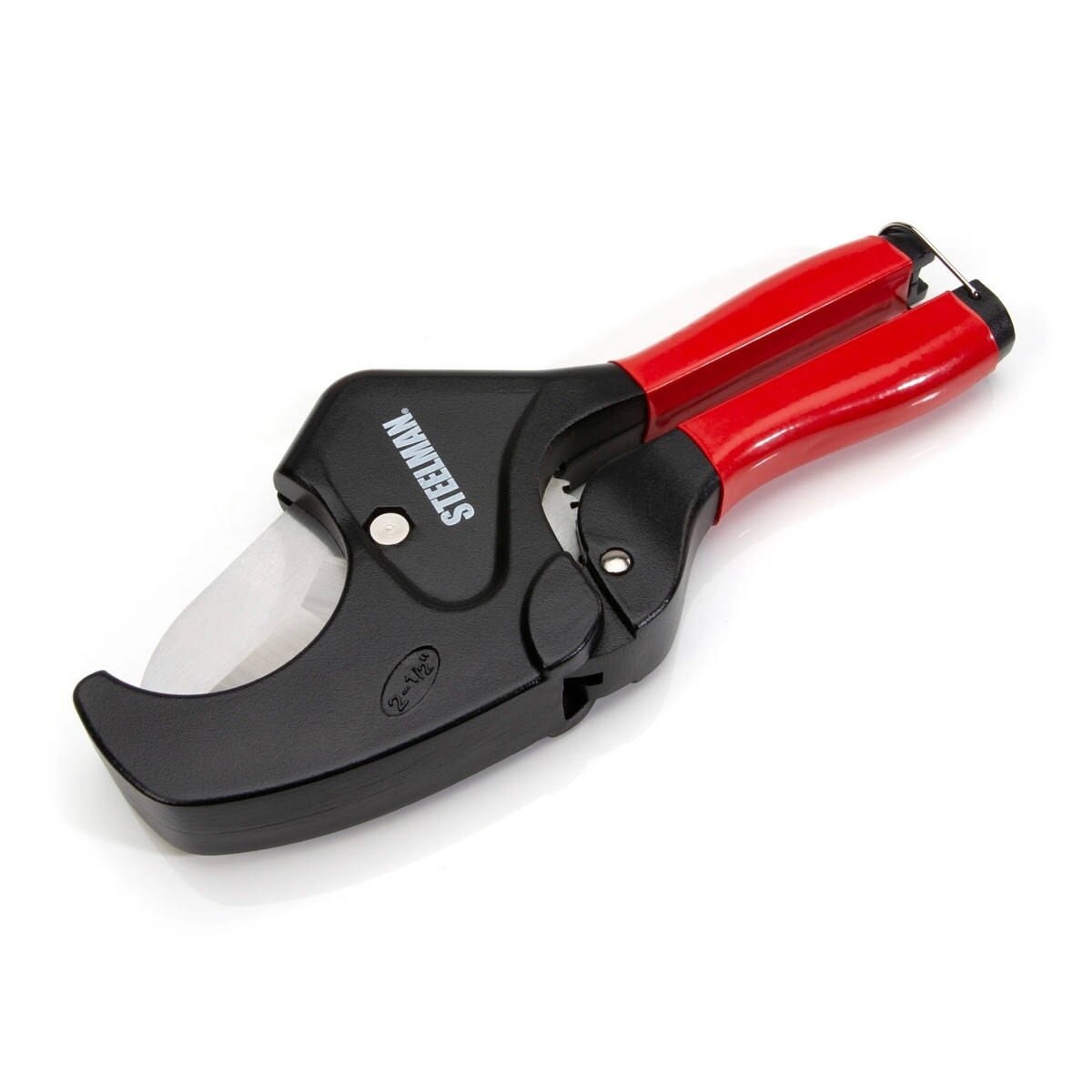 Steelman Pro 42565 2.5 Inch Jaw Ratcheting PVC and Plastic Pipe Cutter with Stainless Steel Blade - 3