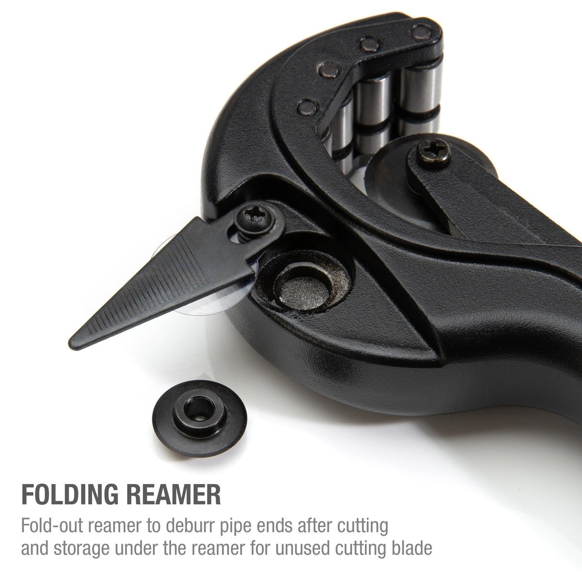 Steelman Pro 42567 1-5/8 Inch Multipurpose Pipe and Tube Feed Cutter with Reamer - 7
