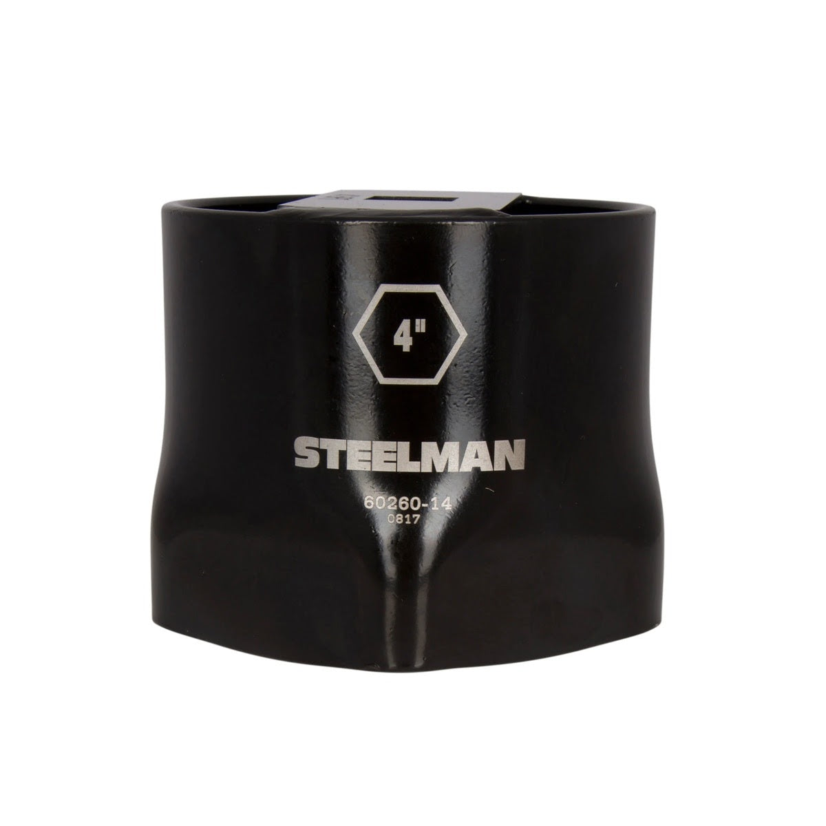Steelman Pro 60260-14 4 Inch 6 Point Automotive Wheel Locknut Socket 3/4 Inch Drive Black Powder Coat (1 Each)
