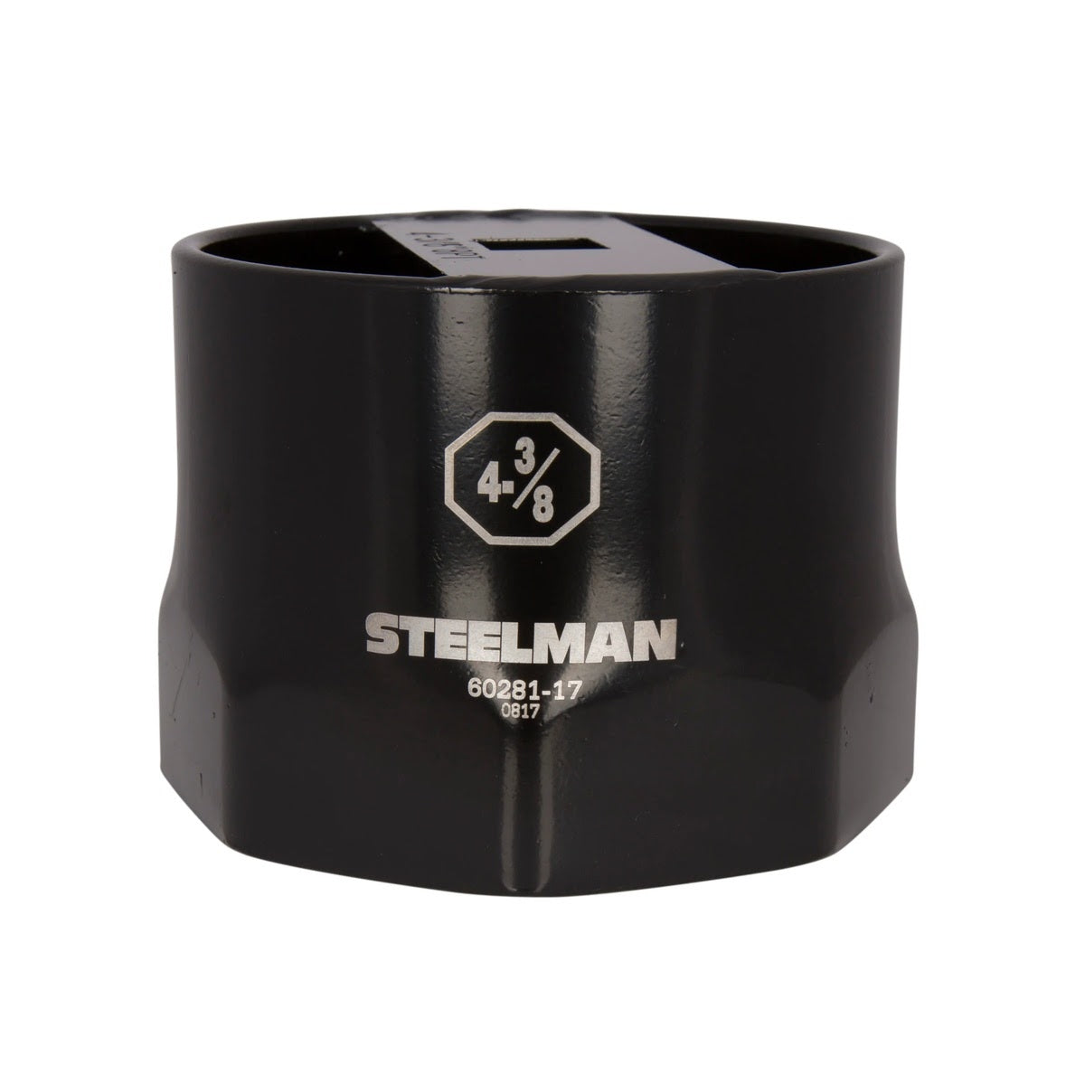 Steelman Pro 60281-17 4-3/8 in. 8-Point Wheel Bearing Locknut Socket 3/4 in. Drive Heavy Duty Steel