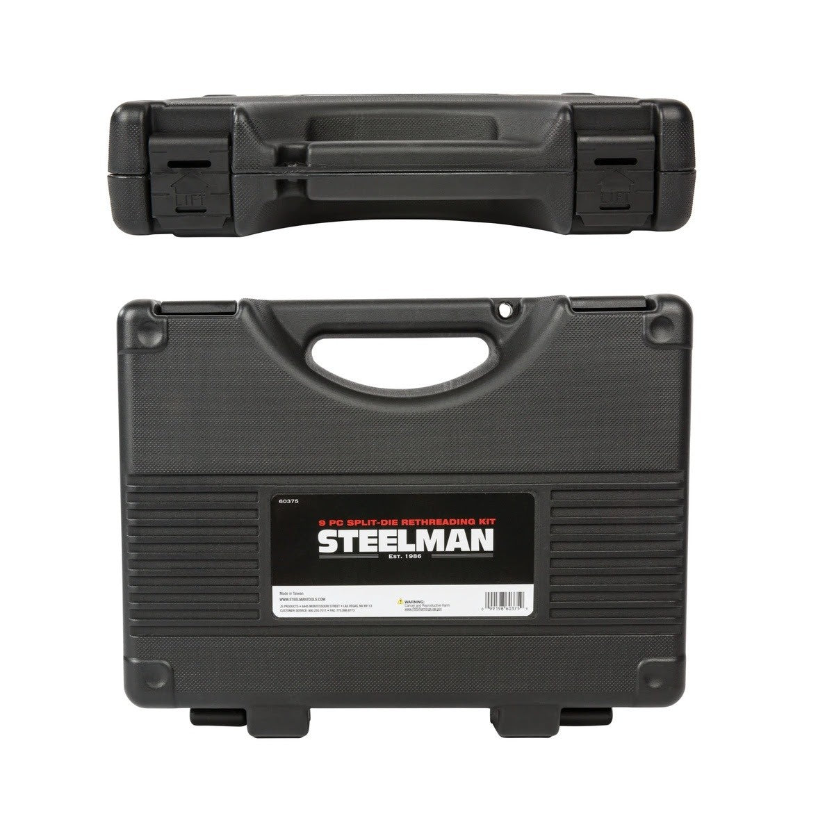Steelman Pro 60375 9-Piece Split Die Wheel Stud Repair and Rethreading Kit with Indexing Pins and 2 Sockets (9 Piece Set) - 4
