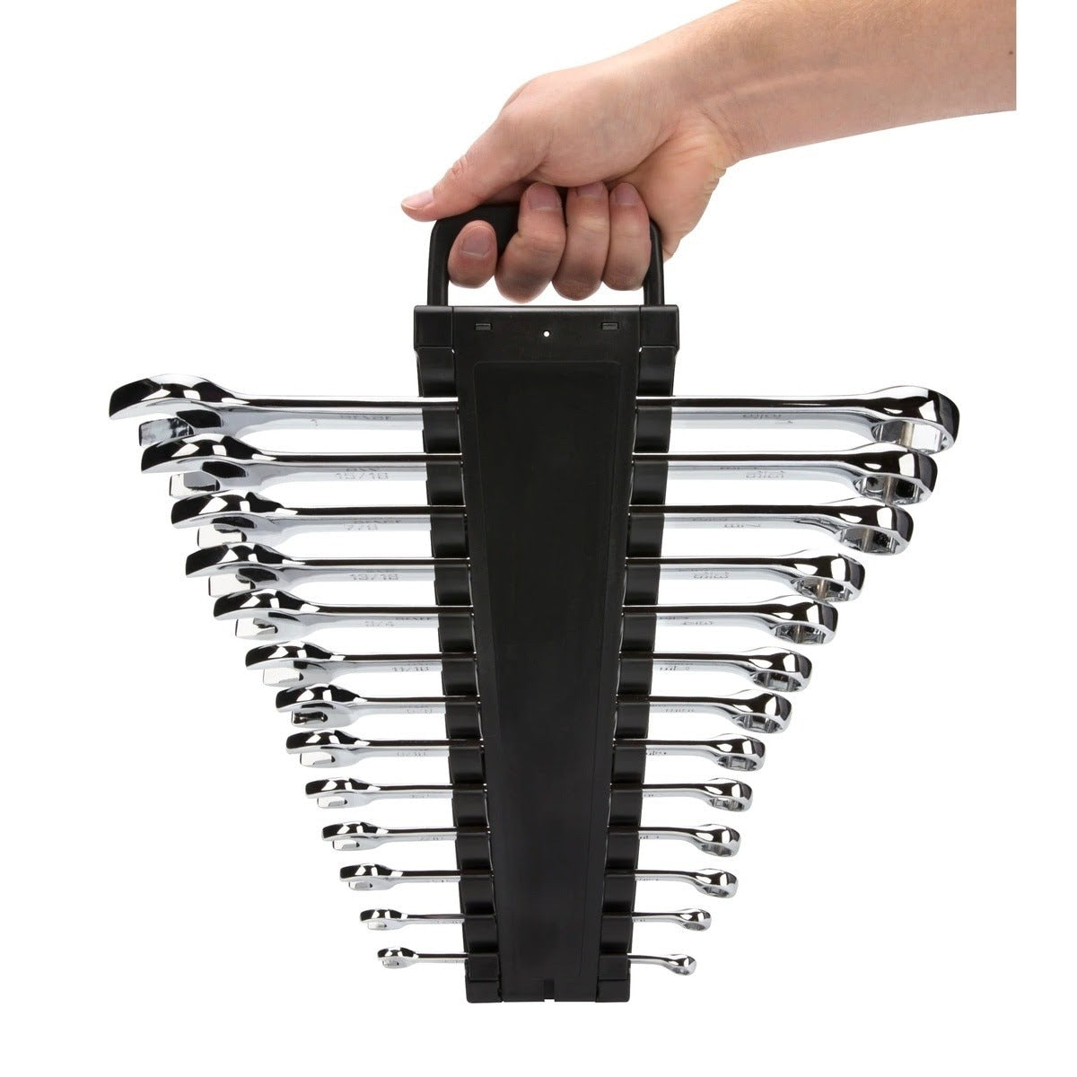 Steelman Pro 78348 SAE 6-Point Combination Wrench Set with ABS Storage Rack 13.25 in L x 11 in W x 2.30 in H (13 Piece) - 4