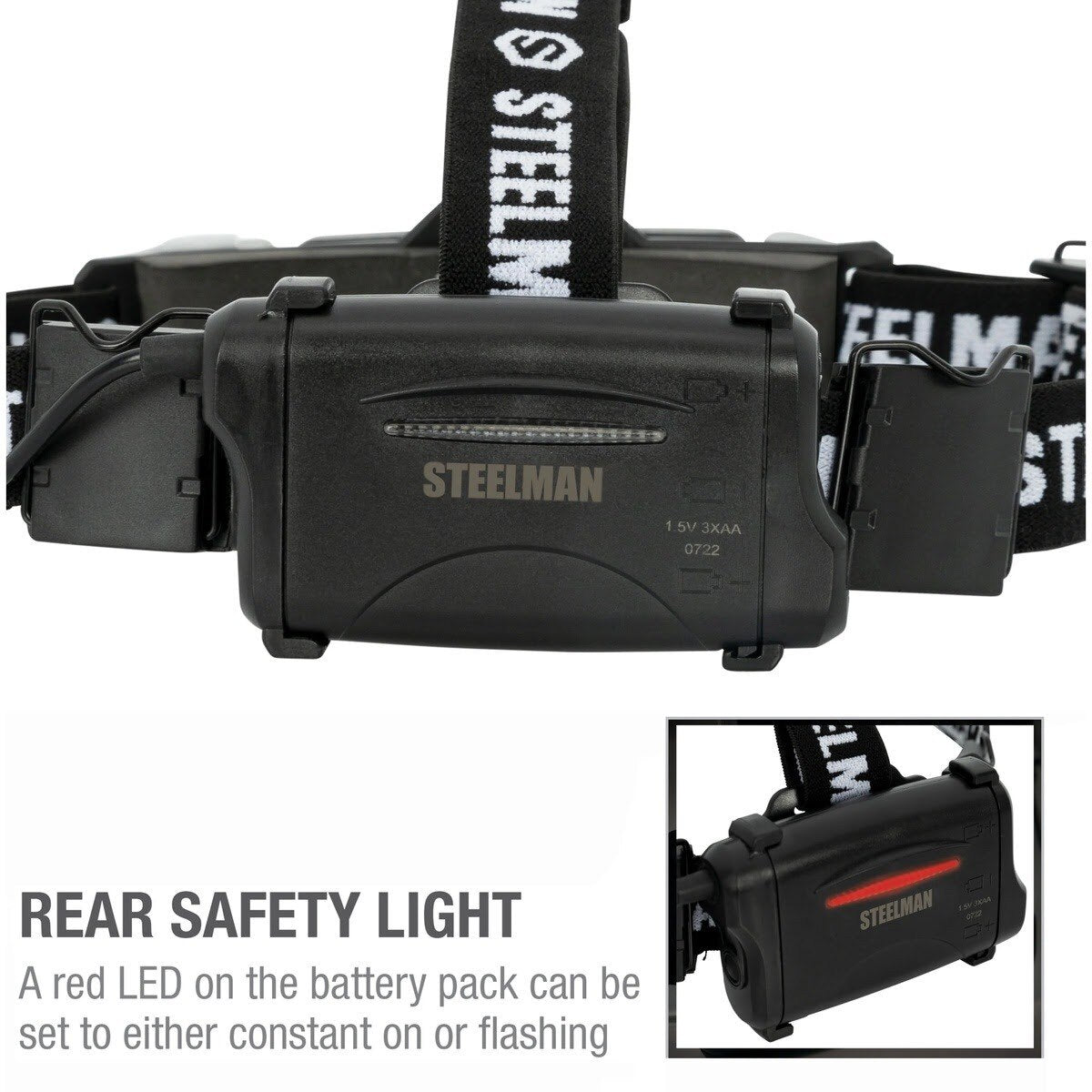 Steelman Pro 79417 Motion Activated 250 Lumen LED Headlamp with Red Night Vision - 6