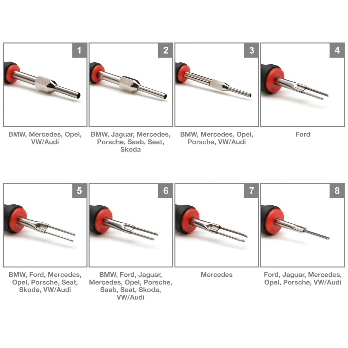 Steelman Pro 95839 23-Piece Universal Terminal Tool Kit for Automotive Electrical Connector Pin Release (23 Piece) - 5