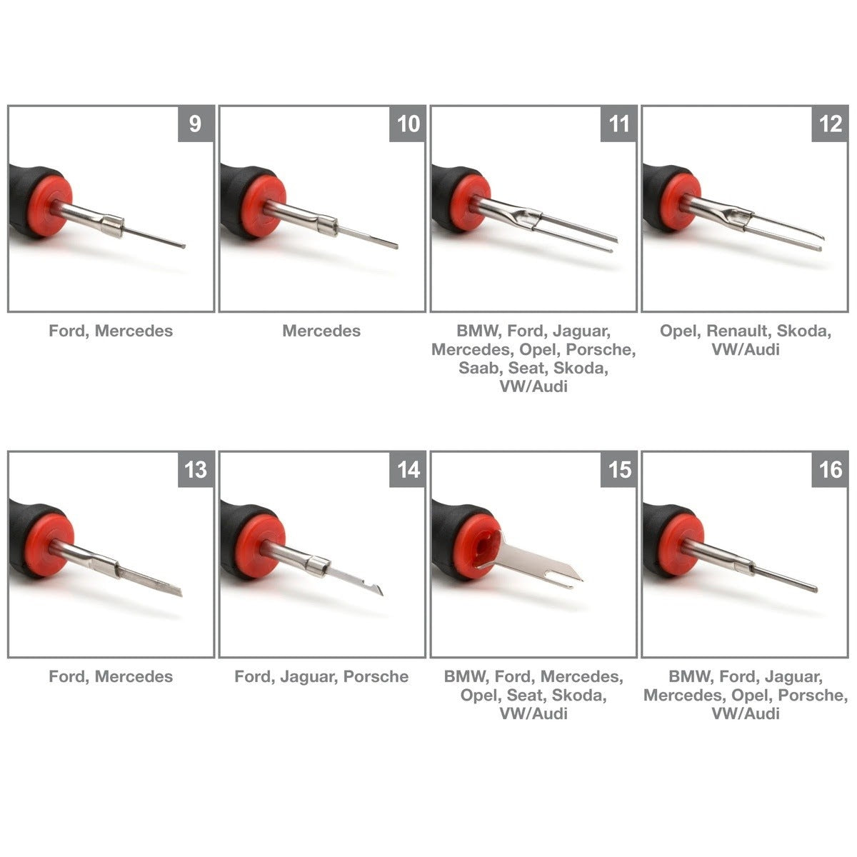 Steelman Pro 95839 23-Piece Universal Terminal Tool Kit for Automotive Electrical Connector Pin Release (23 Piece) - 6