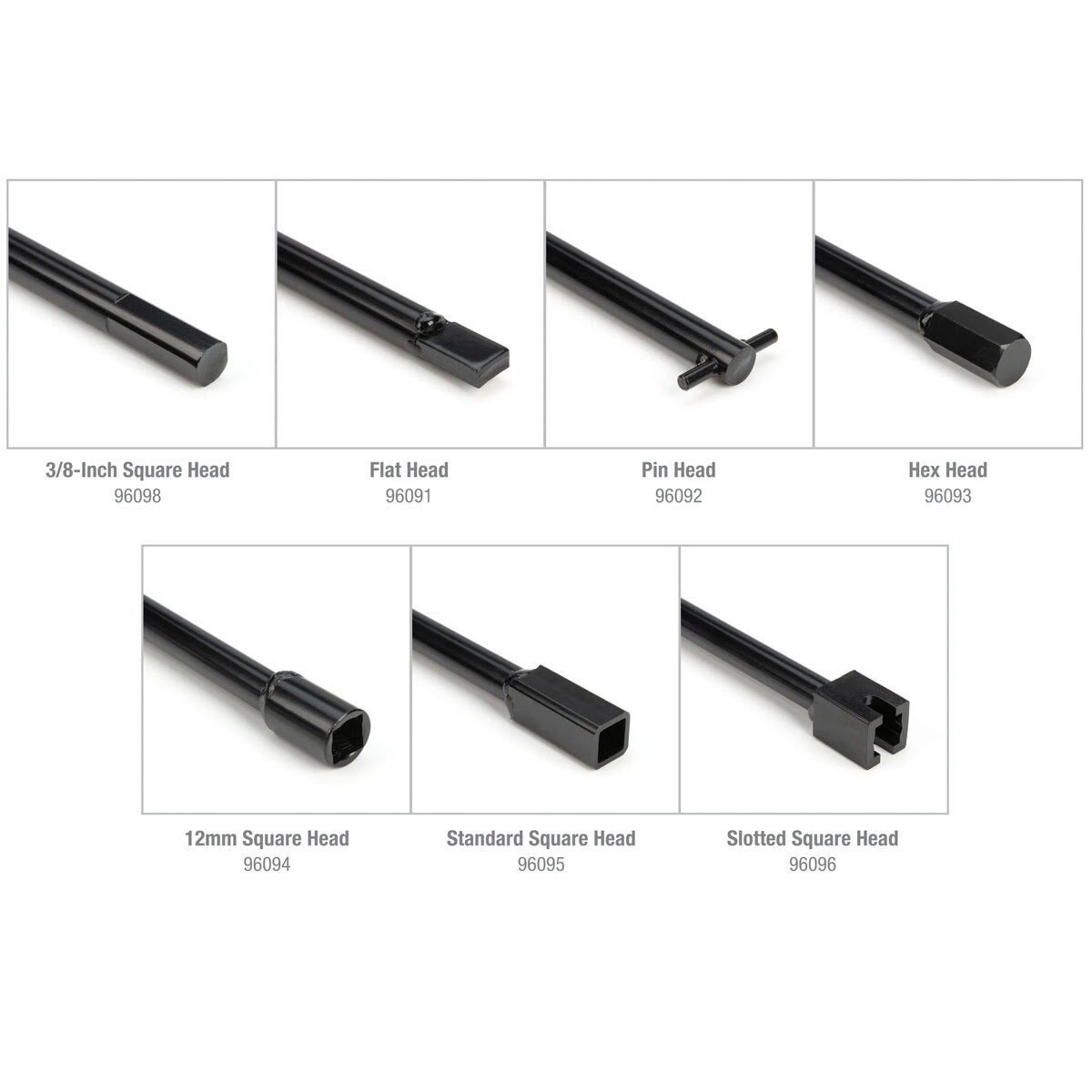 Steelman Pro 96090A 7-Piece Spare Tire Retrieval Tool Kit for Cradle-Suspended Tires, 30 in. Tools (7 Piece Set) - 3