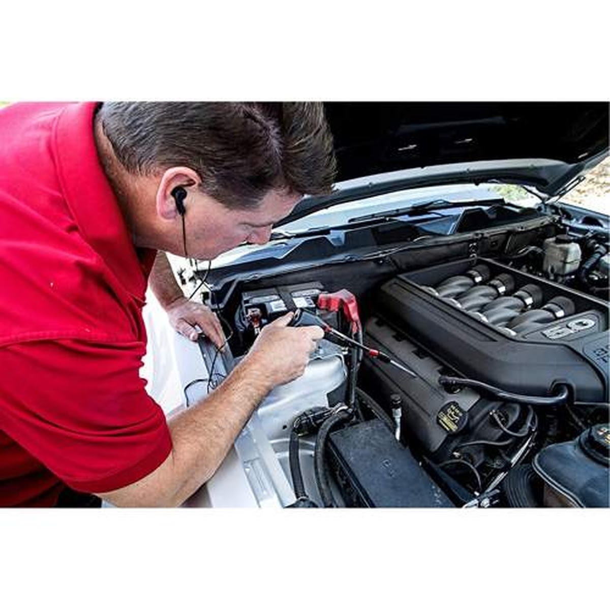 Steelman Pro 97220 Mini EngineEAR Electronic Diagnostic Stethoscope and Vibration Detector Kit with Sensor Clamp and Probe - 2