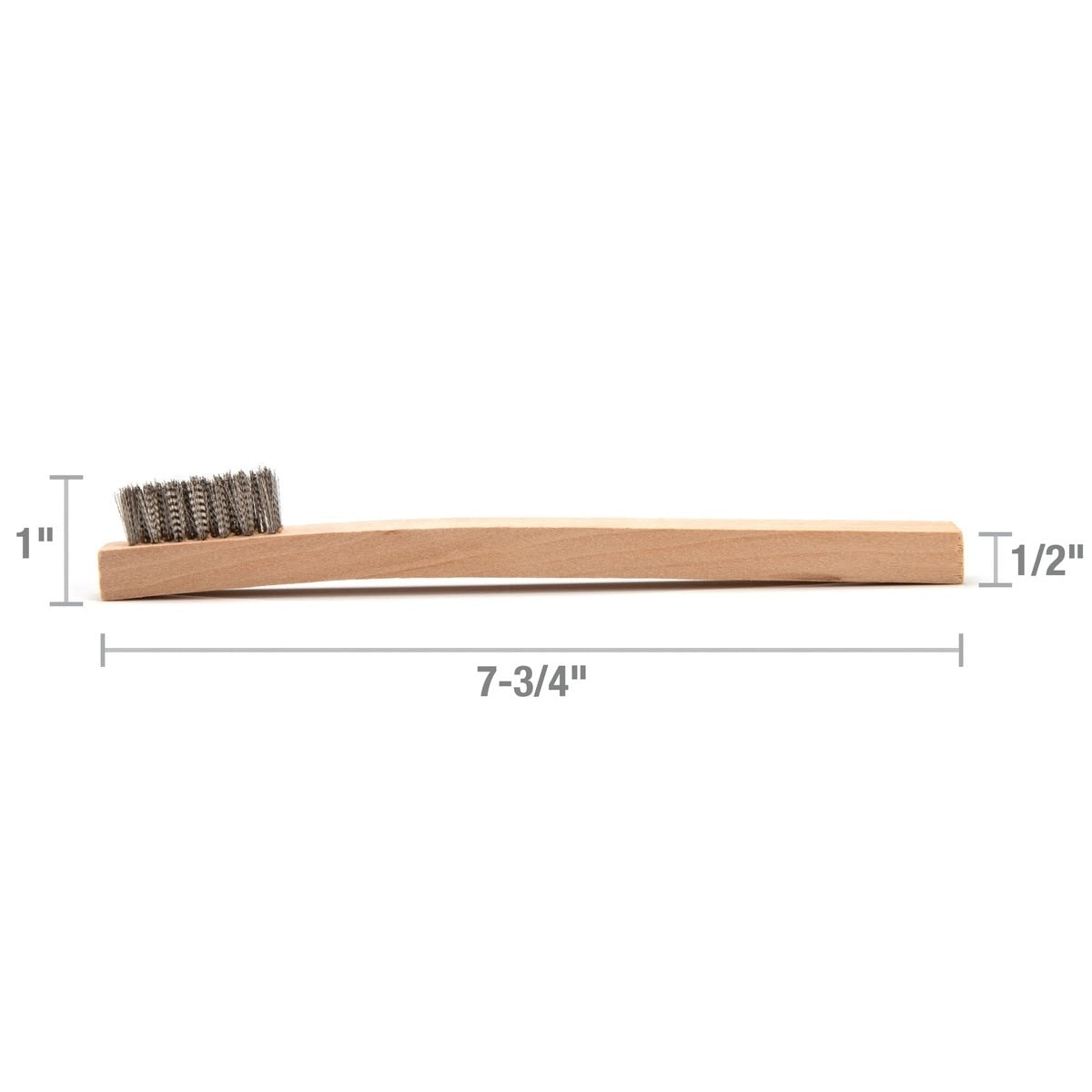 Steelman Pro 99089 Stainless Steel 1200-Bristle Wire Brush with Wood Handle 8 in. (5 Pack) - 4