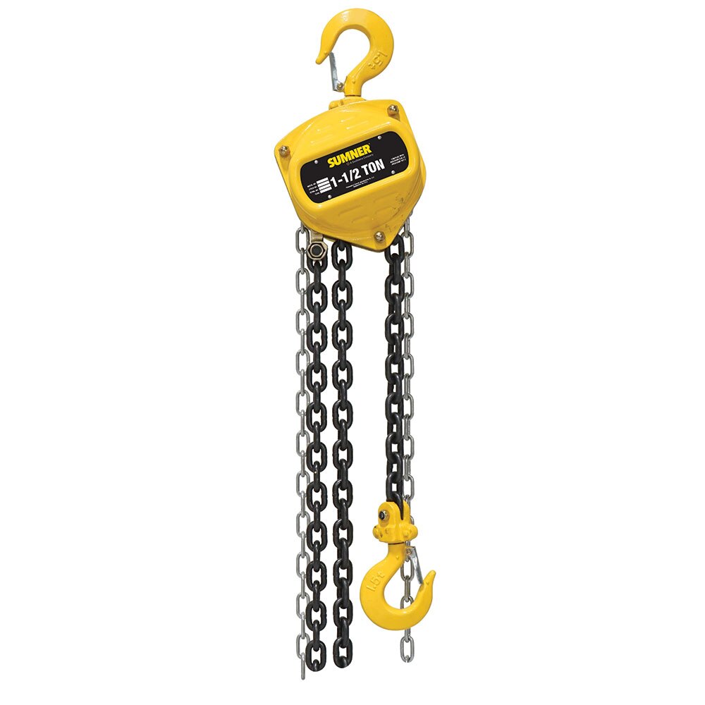 Sumner CB150C10 1-1/2T Chain Hoist 10'