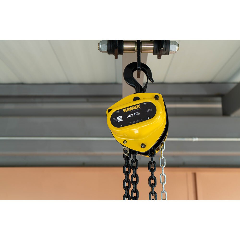 Sumner PCB100C10 1T Chain Hoist 10' Lift - 5