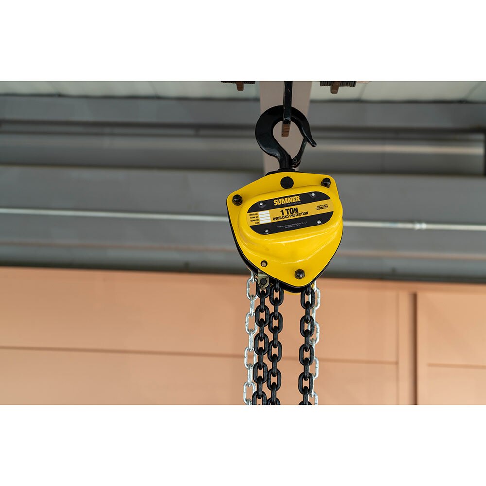 Sumner PCB100C15WO 1T Chain Hoist 15' Lift and Overload Protection - 3