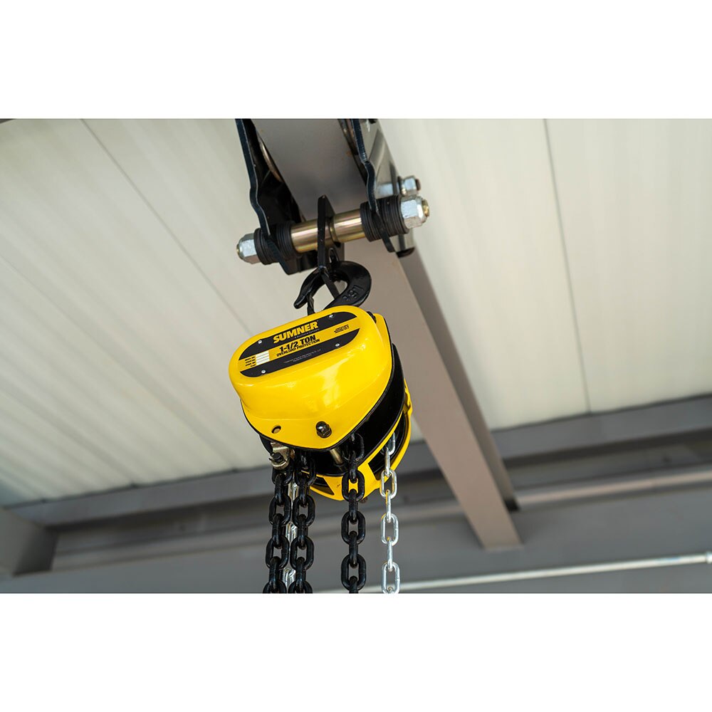 Sumner PCB150C15WO 1-1/2T Chain Hoist 15' Lift and Overload Protection - 3