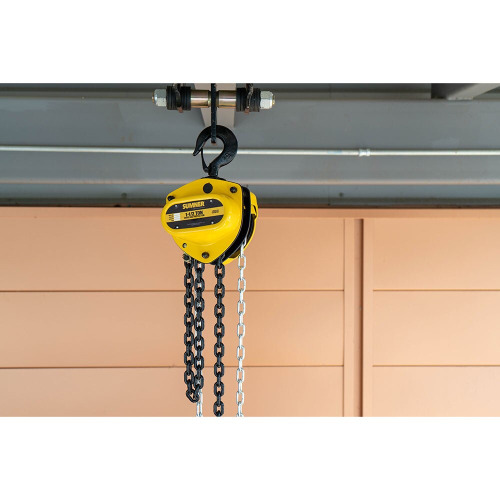 Sumner PCB150C15WO 1-1/2T Chain Hoist 15' Lift and Overload Protection - 4