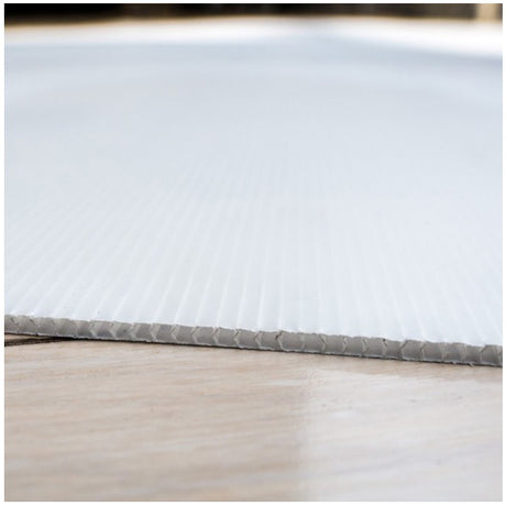 Surface Shields PLS4896W4 White Corrugated Plastishield 48" x 96"