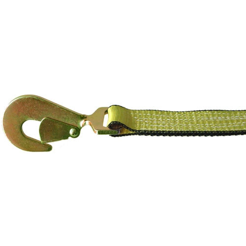 Lift All TE60507 Tuff-Edge Ratchet Tiedown Strap w/Stamp Snap Hook-Twisted 2"x27' 5000 Lb