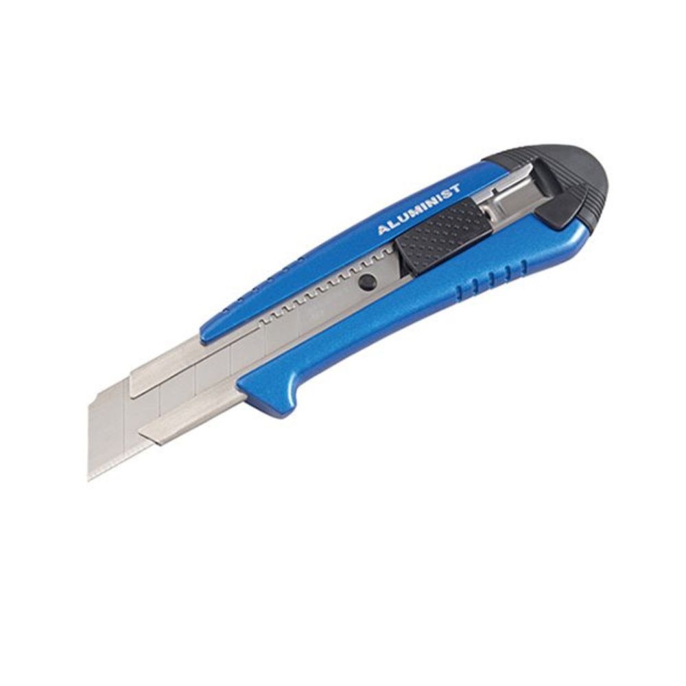 Tajima AC-700B Rock Hard Aluminist with Auto Lock Blade, 3 x Rock Hard Blade, Blue