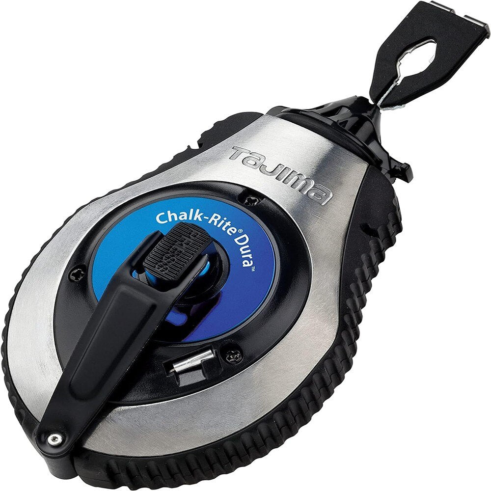 Tajima Chalk-Rite Dura CR401SD Slagsnoer met slagkoord van 30 m lang, met snelslingersysteem, voor alle ondergronden, gevlochten slagkoord Tajima Chalk-Rite Dura CR401SD Slagsnoer met slagkoord van 30 m lang, met snelslingersysteem, voor alle ondergronden, gevlochten slagkoord