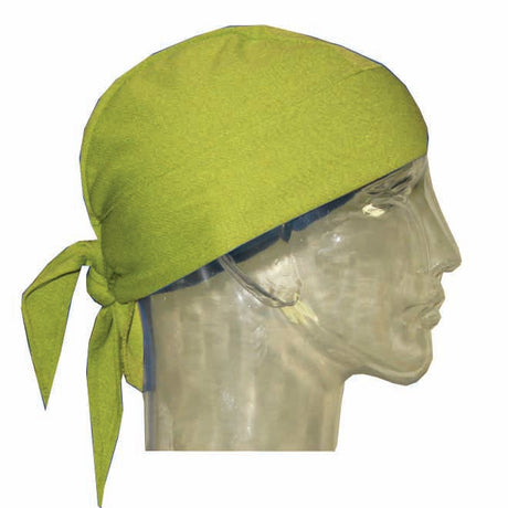 Techniche 6536-HV Hyperkewl Cooling Skull Cap Bandana HiVis Lime
