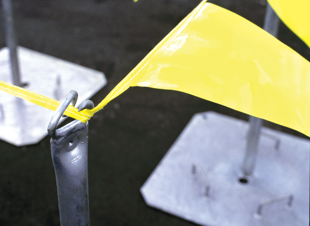 Tie Down 65001 Permanent Warning Line System w Galvanized Posts, Base - 3