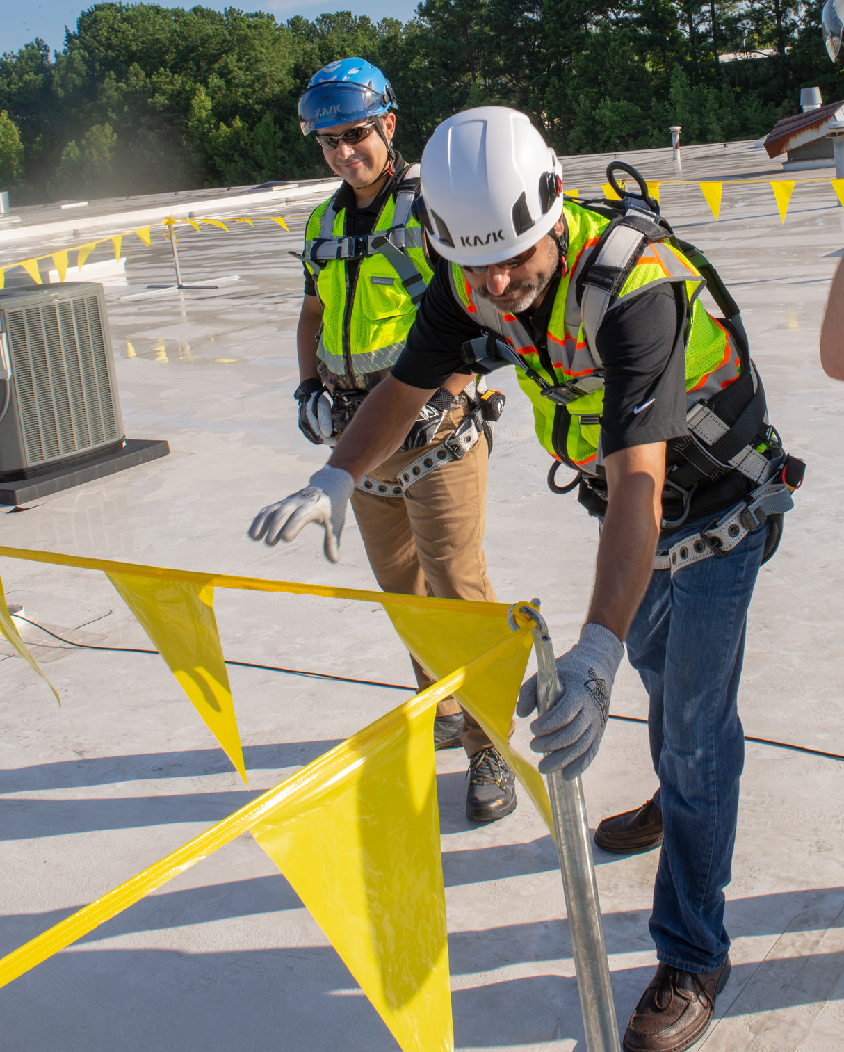 Tie Down 65001 Permanent Warning Line System w Galvanized Posts, Base - 7