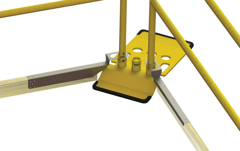 Roof Zone 70777 Toe Board Bracket For Use With RZ Guardrail System - 3