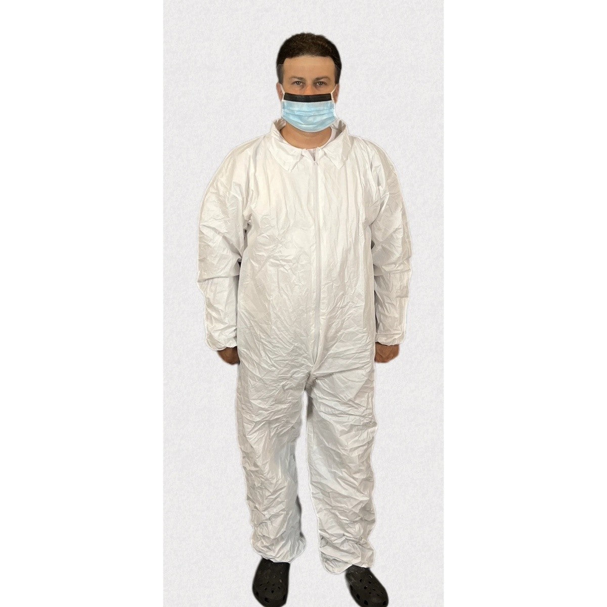 Total Source APP0180-5XL-W-ADP 5XL Advantage Pro Cleanroom Coverall with Elastic Wrist and Ankle - 2