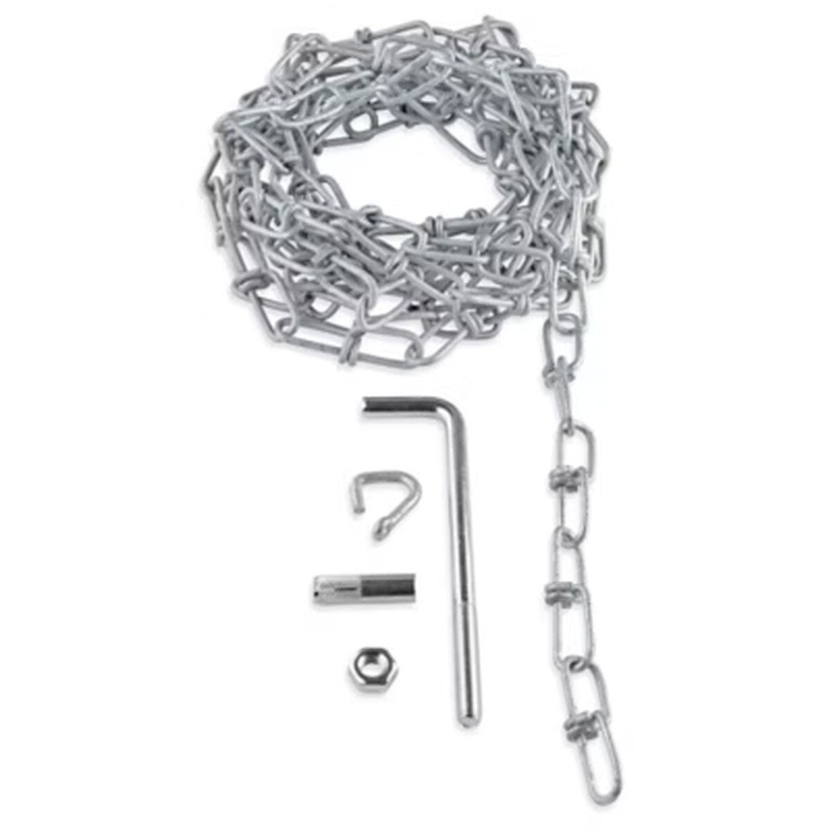 Uline H-546 15' Galvanized Steel Wheel Chock Chain - 2