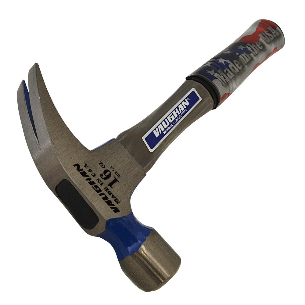 Vaughan VN12338 24 oz. Straight Claw Hammer - Fiberglass Handle Milled Face - 2