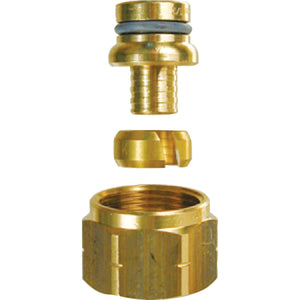 Viega 19010 (1022SV) 5/8 in. Bronze Compression Adapter for Barrier PEX to SVC Manifolds (1 Each)