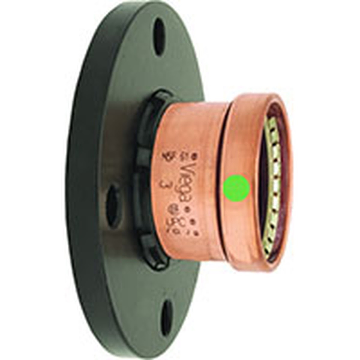 Viega 20863 (0959.5XL) ProPress 4 in Press x 8 Bolt Pattern Copper Adapter Flange with EPDM Seal Zero Lead (2 Piece)