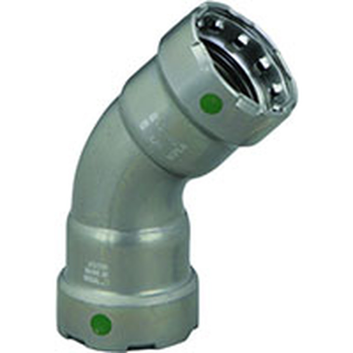 Viega 25245 (4826) MegaPress 1 1/4 in. 45 Degree Press Elbow Carbon Steel Zinc-Nickel Coated (1 Each)