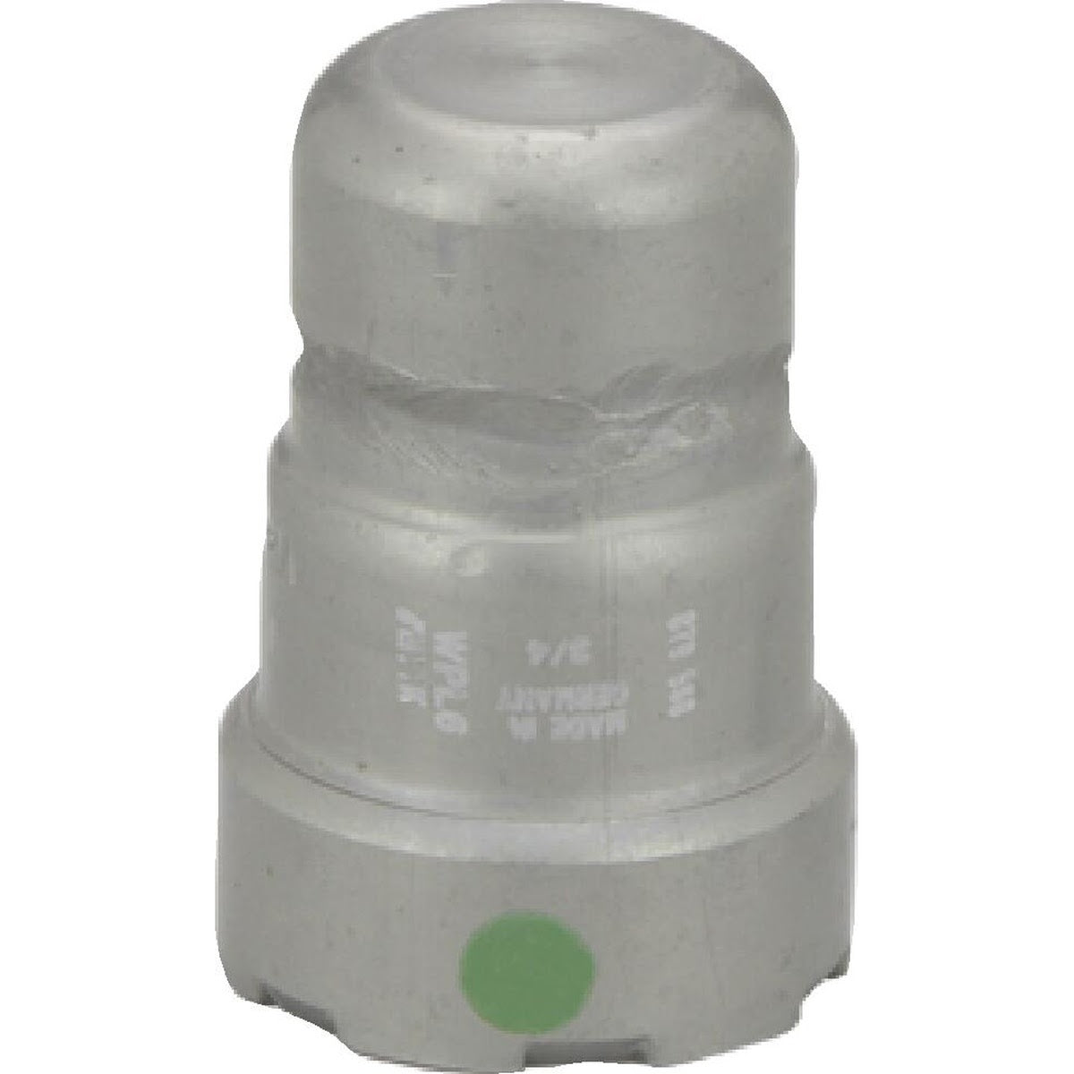 Viega 25750 (4856) MegaPress 1 1/2 in Press Cap for Sch 5 to Sch 40 Carbon Steel Pipe, Zinc-Nickel Coated (1 Each)