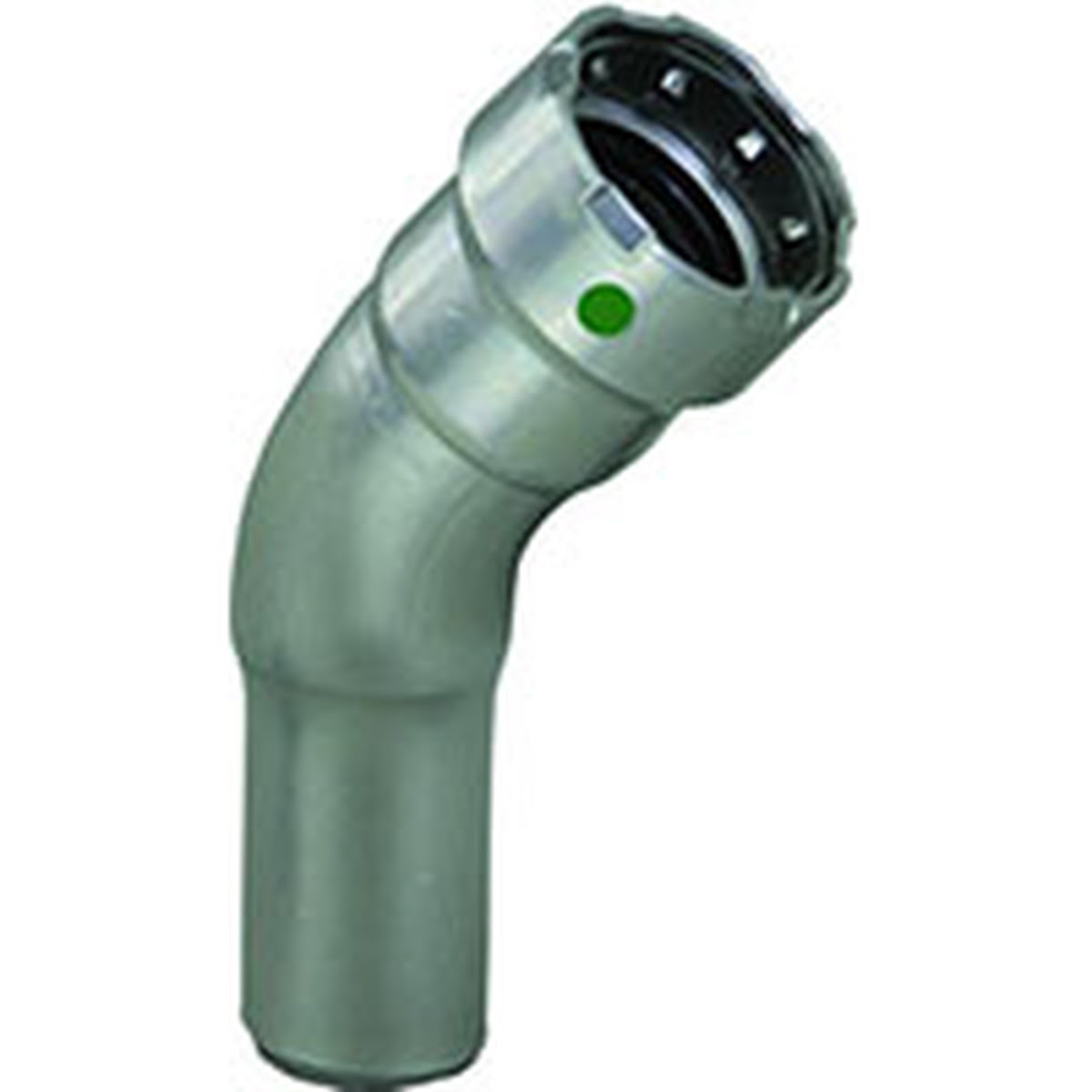 Viega 26115 (4826.1) MegaPress 1-1/4 in. 45 Degree FTG x Press Street Elbow Carbon Steel Zinc-Nickel Coated (1 Each)