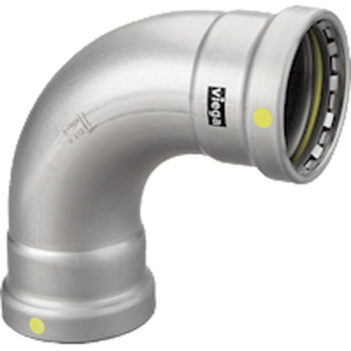 Viega 28600 (6616XL) MegaPressG 2.5 in 90 Degree Press Elbow P x P (1 Pack)