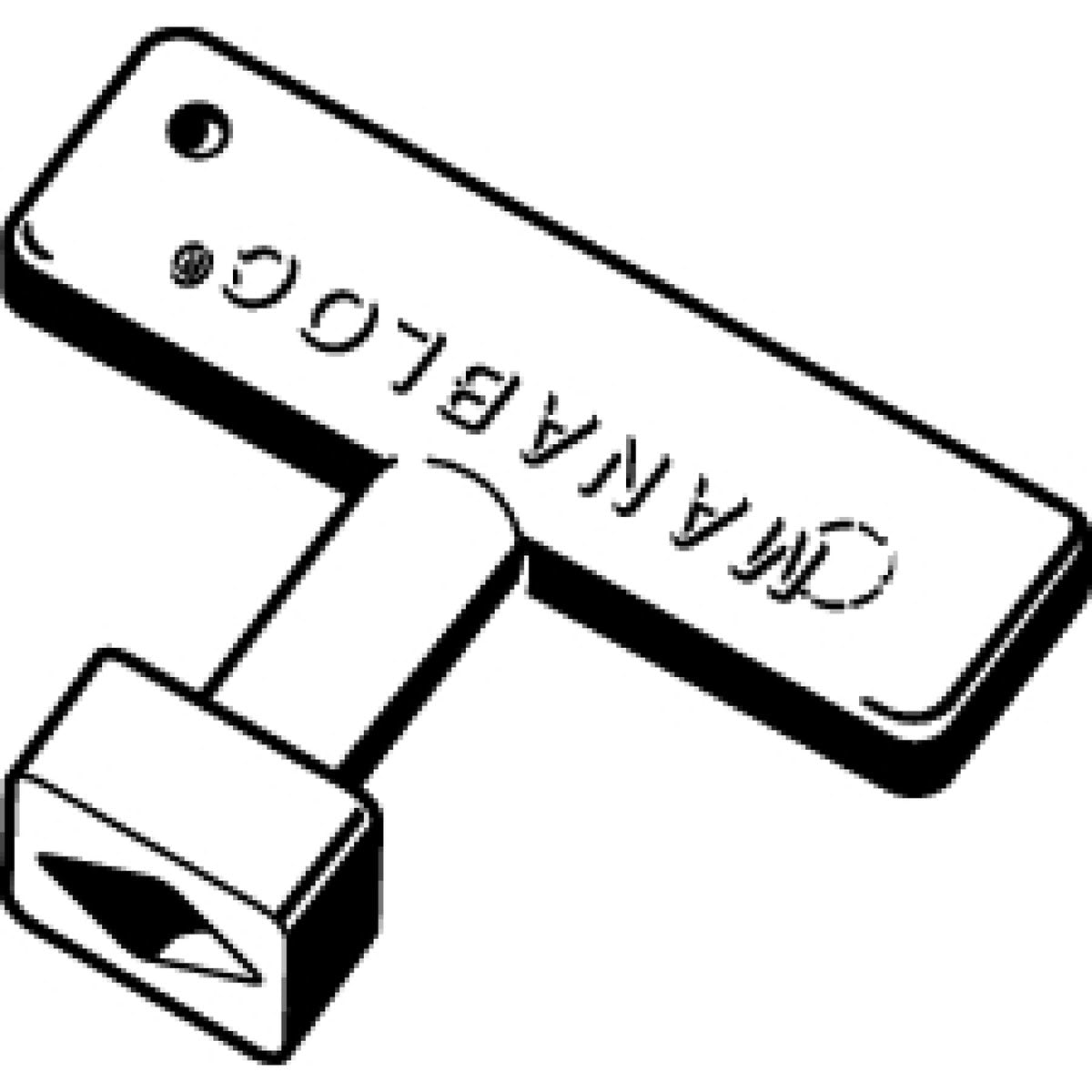 Viega 50601 (V5039.7) PureFlow Plastic T-Handle Valve Key for ManaBloc and MiniBloc (1 Each) - 3
