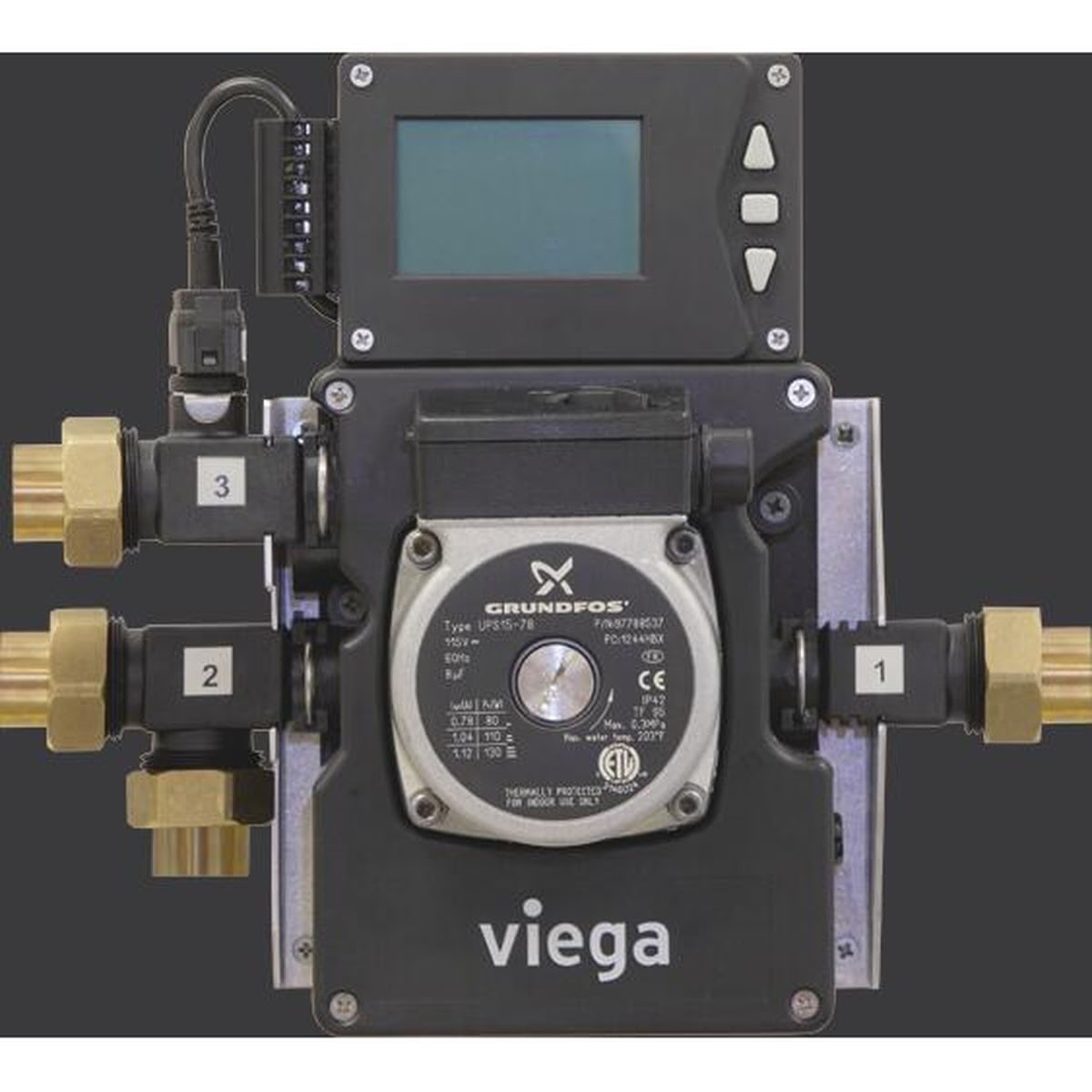 Viega 56160 (2887.3) Hydronic Mixing Block with Circulator and Control 10.04 x 6.61 x 5.60 in (1 Pc) - 2