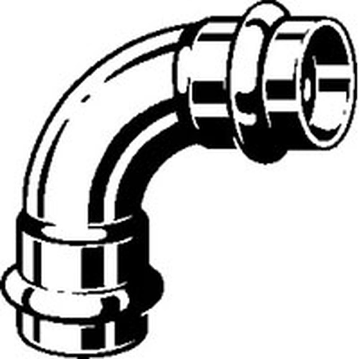 Viega 77317 (2916) ProPress 1/2 in. x 1/2 in. 90 Degree Copper Press Elbow Short - 2