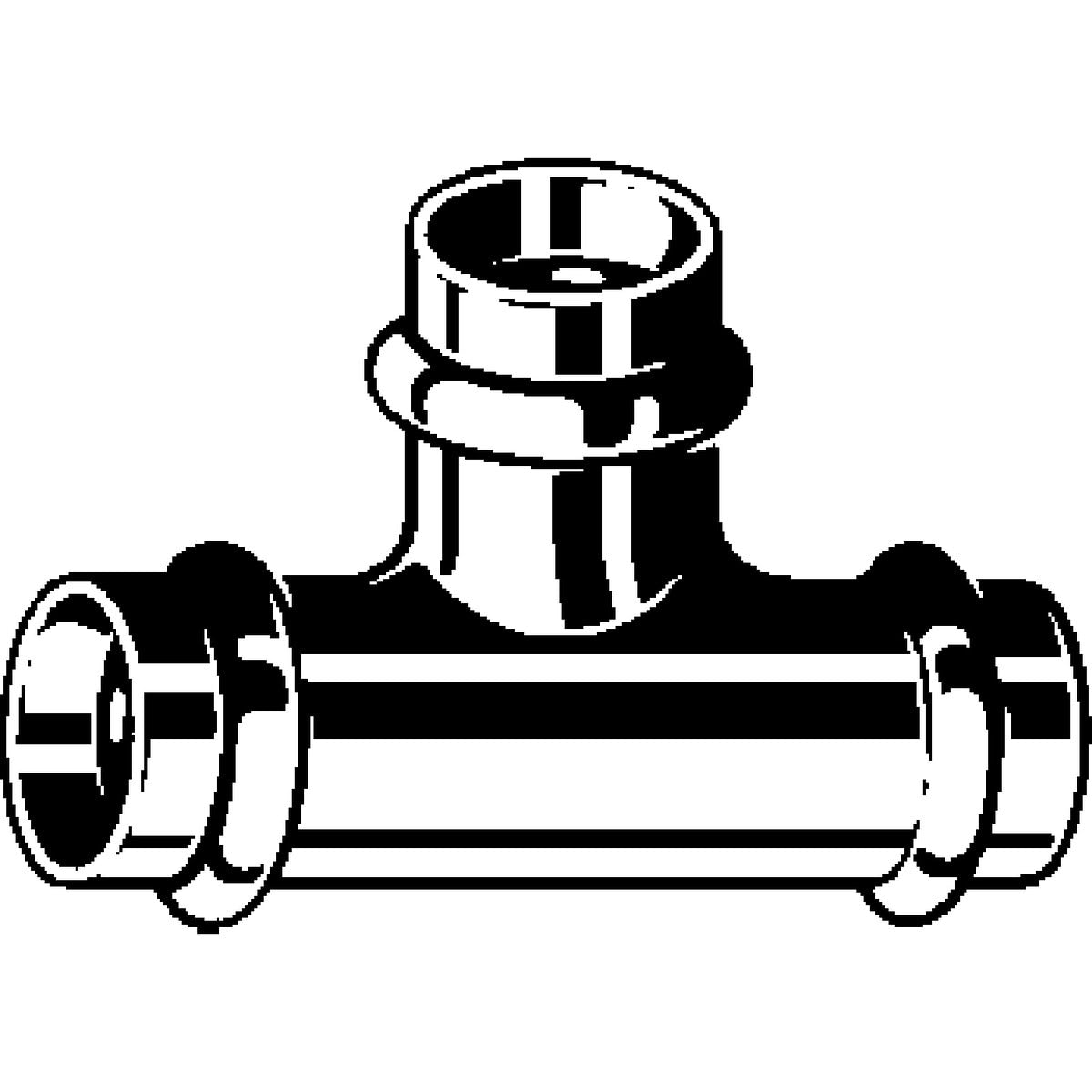 Viega 77462 (2918) ProPress Copper Reducing Tee 1.5 x 1.5 x 0.75 in Press Connection (1 Each) - 2
