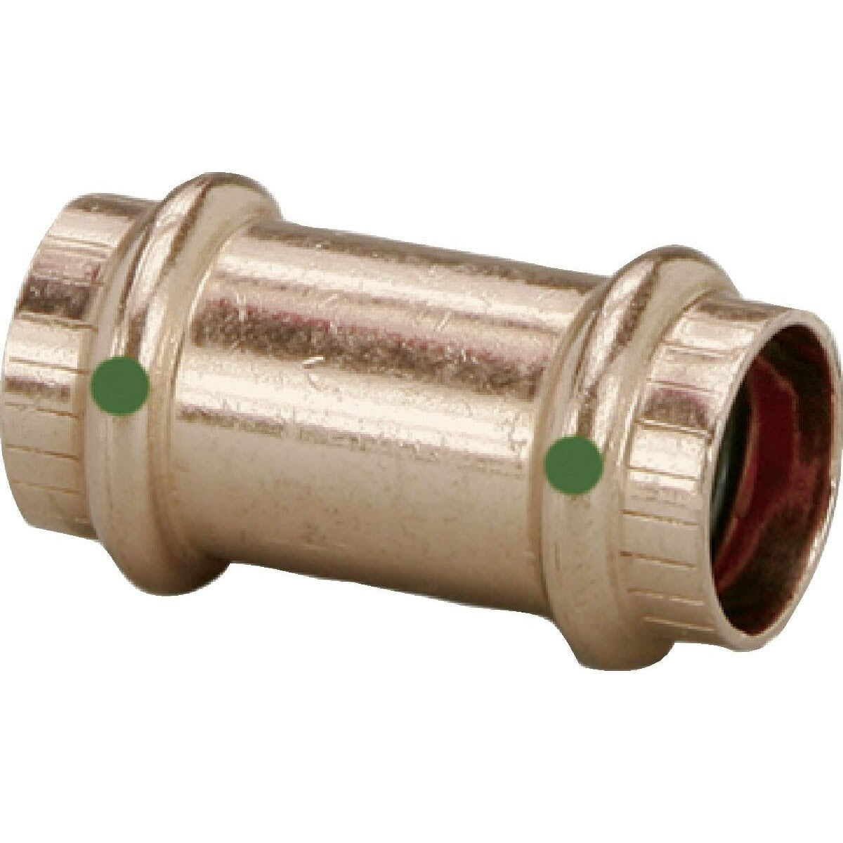 Viega 78192 (2915.3) 1 1/2 in. x 1 1/2 in. Copper ProPress No Stop Press Coupling (1 Pack)