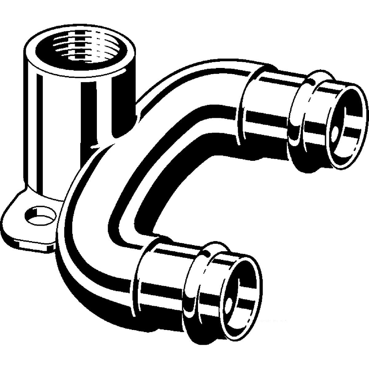Viega 78800 (2928.7ZL) ProPress 1/2 in Press x Press x FPT Double Drop Elbow (1 Each) - 2