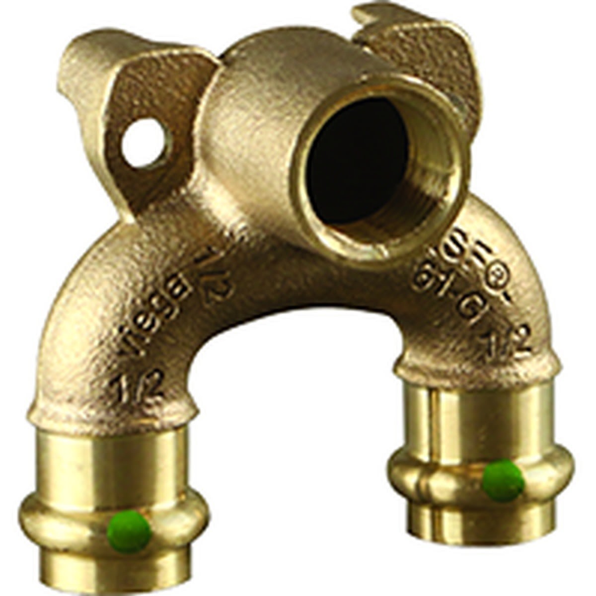 Viega 78803 (2928.7ZL) ProPress Bronze Double Drop Elbow Press x Press x 1/2 in FPT Zero Lead (1 Pack)
