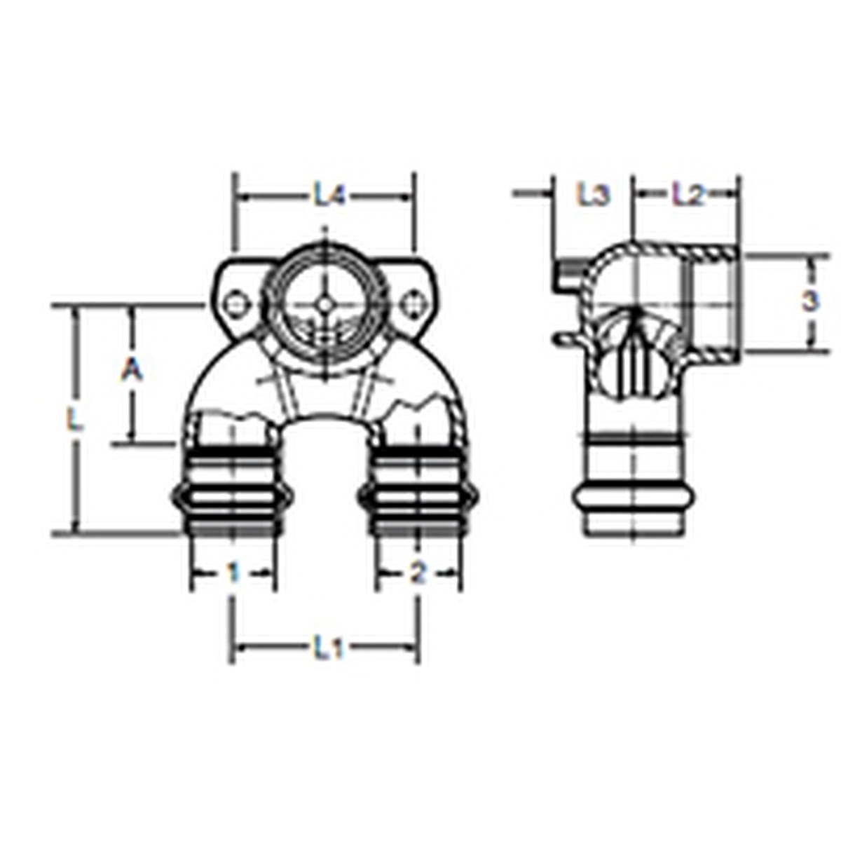 Viega 78803 (2928.7ZL) ProPress Bronze Double Drop Elbow Press x Press x 1/2 in FPT Zero Lead (1 Pack) - 2
