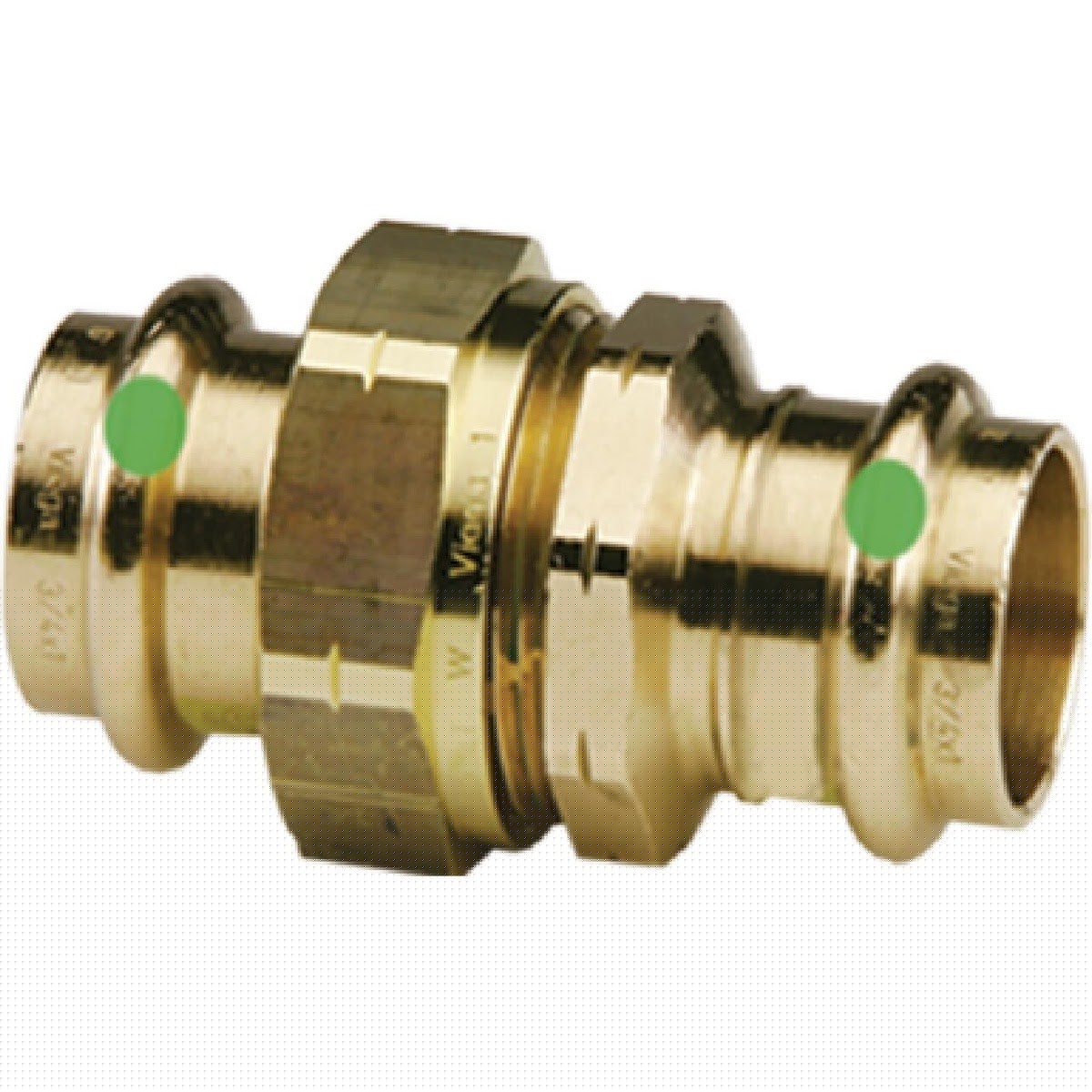 Viega 79145 (2960ZL) 1-1/2 in. x 1-1/2 in. ProPress Bronze Union Press Connection (1 Each)