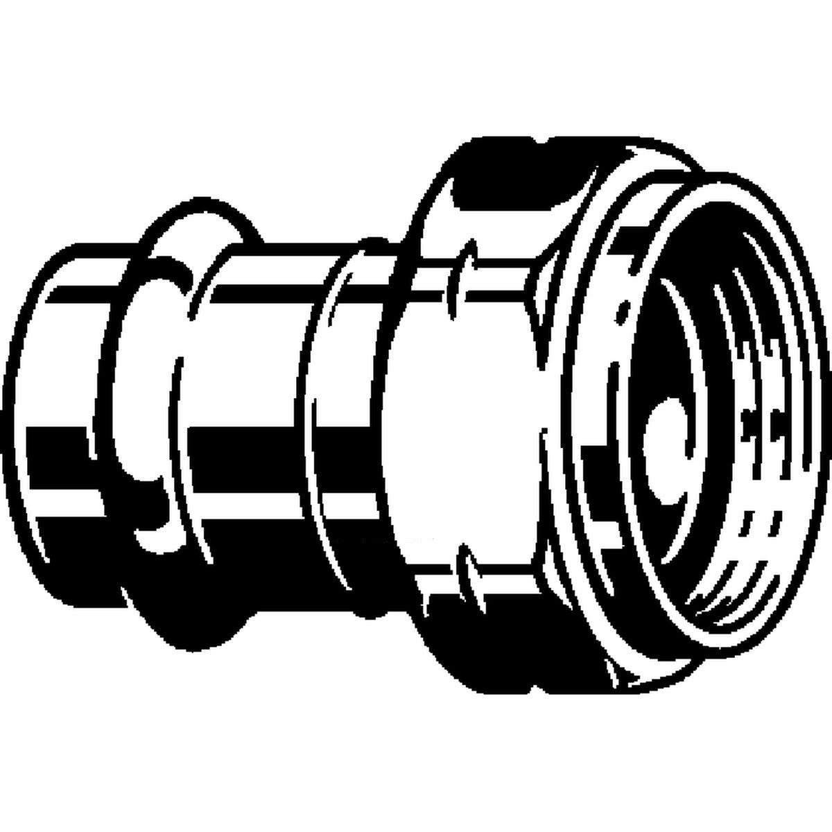 Viega 79810 (2957ZL) ProPress 1 in Press x 1 in Female BSP Union Tailpiece Bronze (1 Each) - 3
