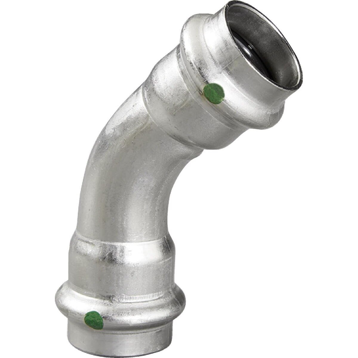 Viega 80445 (4026) ProPress 316 1/2 in. x 1/2 in. 45 Degree 316 Stainless Steel Press Elbow (1 Each)