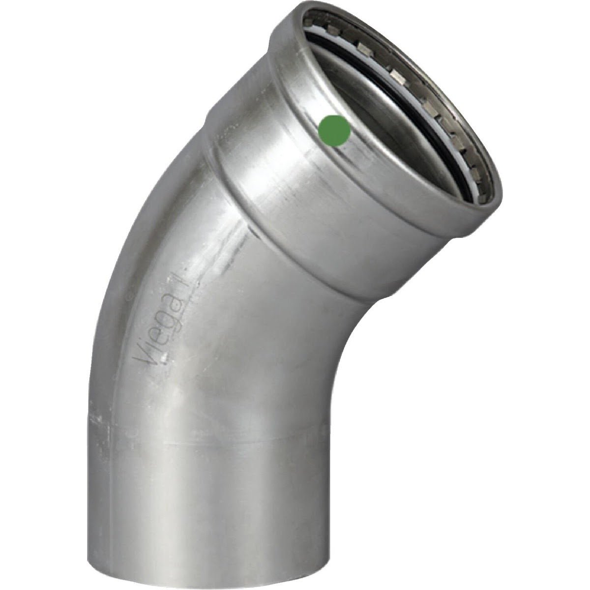 Viega 80535 (4026.1) ProPress 316 1/2 in 45 Degree Street Elbow 316 Stainless Steel