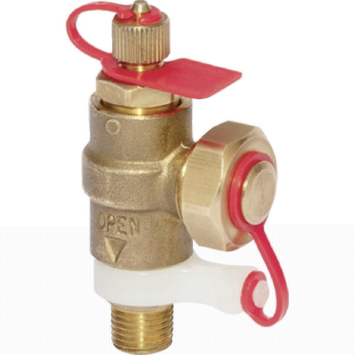 Viega 82140 (2980.1ZL) ProPress Brass Drain Valve 1/4 in. MPT with Pressure Temperature Test Port (1 Each)