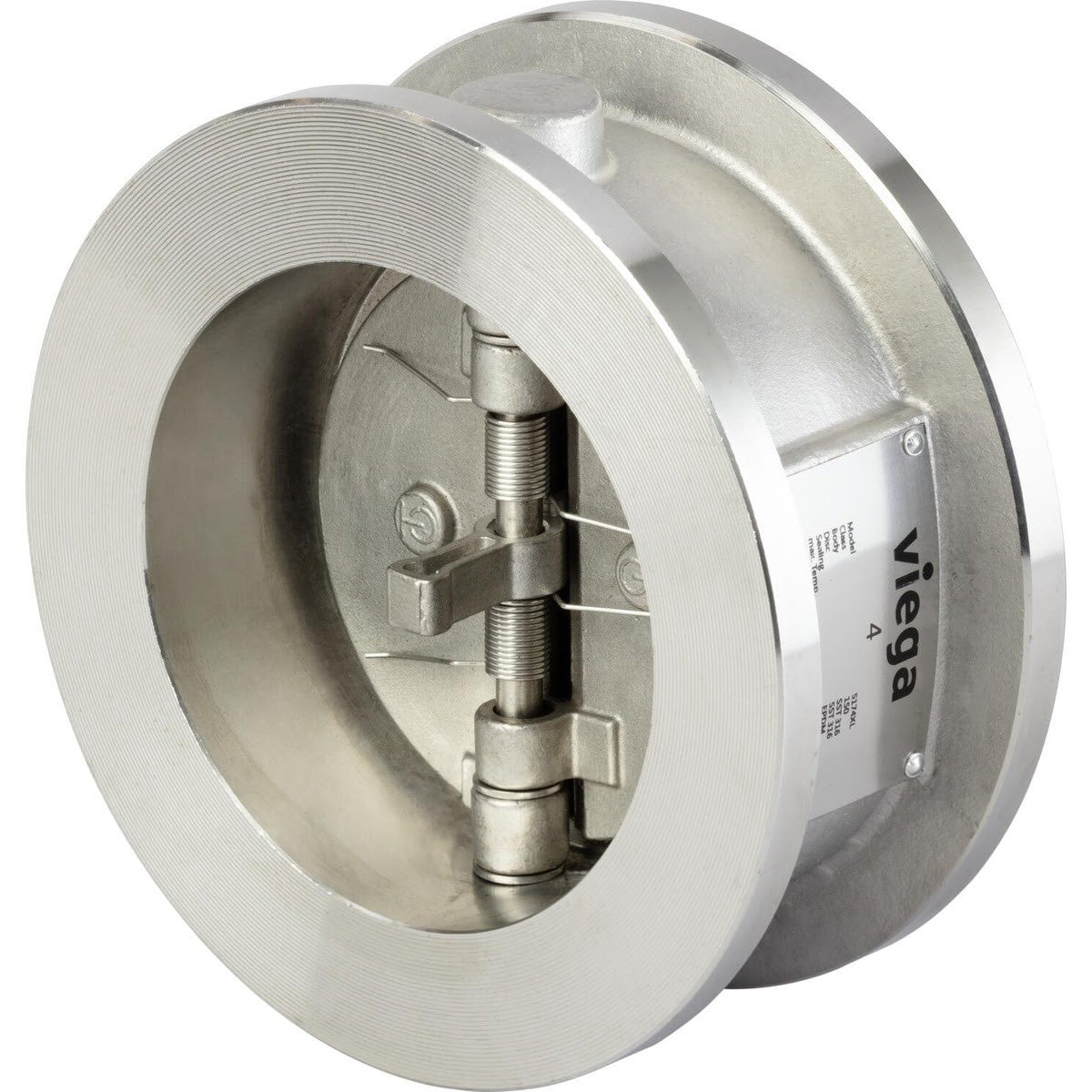 Viega 86970 (5174XL) MegaPress 316 Stainless Steel Wafer Check Valve 4 x 4 (1 Each)